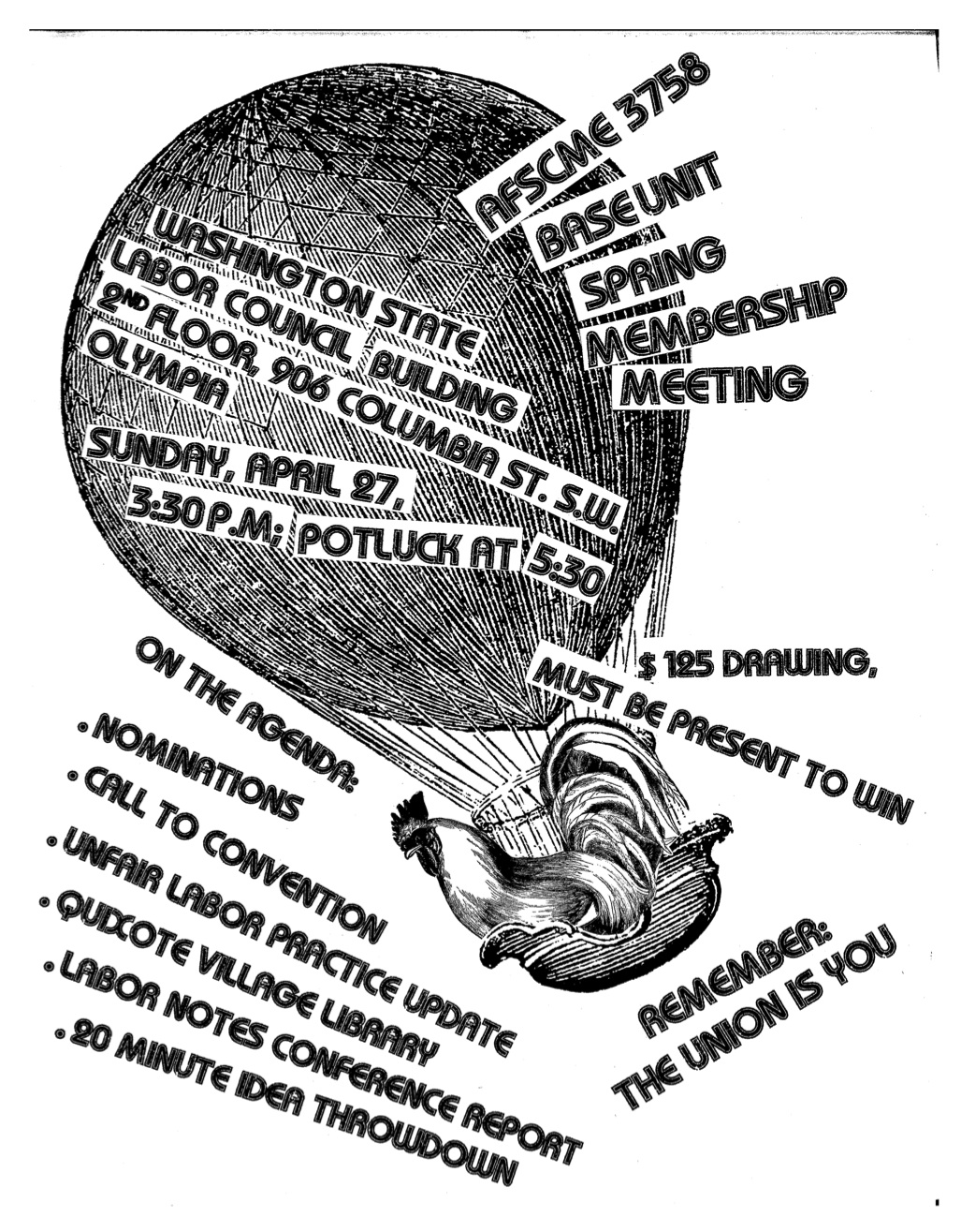 Base Unit Apr 2014 Meeting Flyer poster